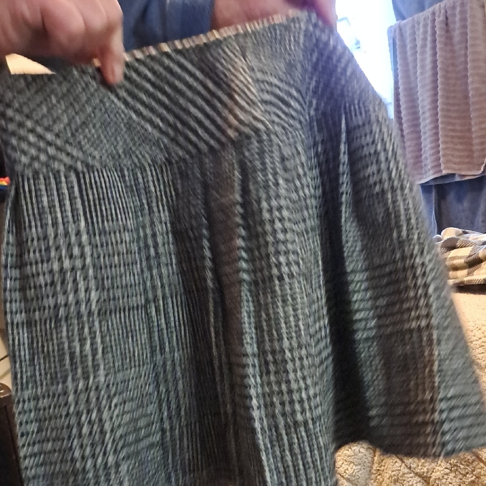 Plaid Mini Skirt with Flared Silhouette